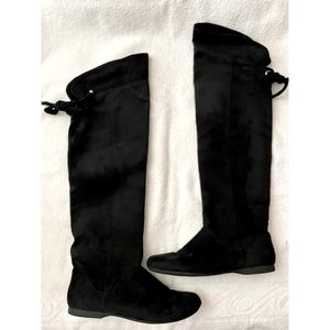 Fergalicious Black Over the Knee Boots